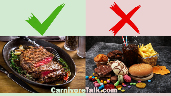 Healthy nutritious food vs ultra-processed junk food
