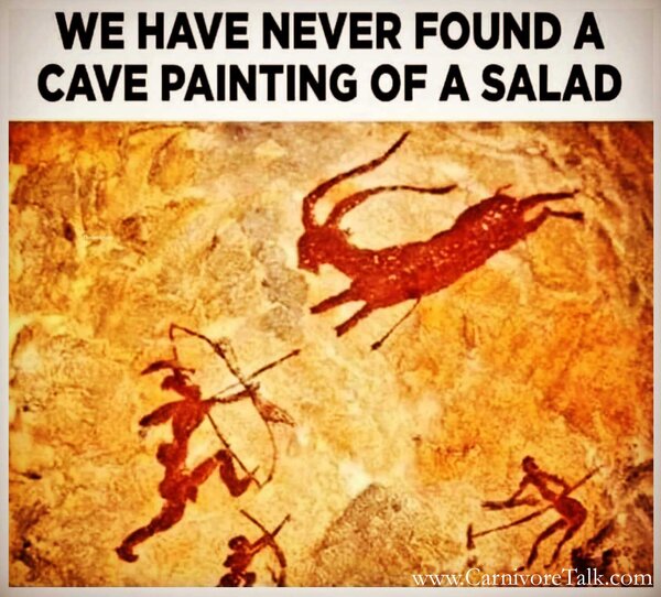 No cave paintings of salads