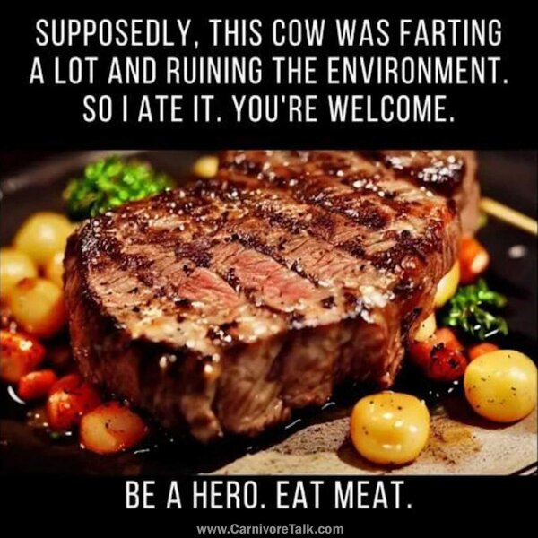 Be a hero. Eat meat!