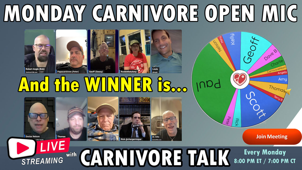 Carnivore Talk Open Mic & Giveaway Results